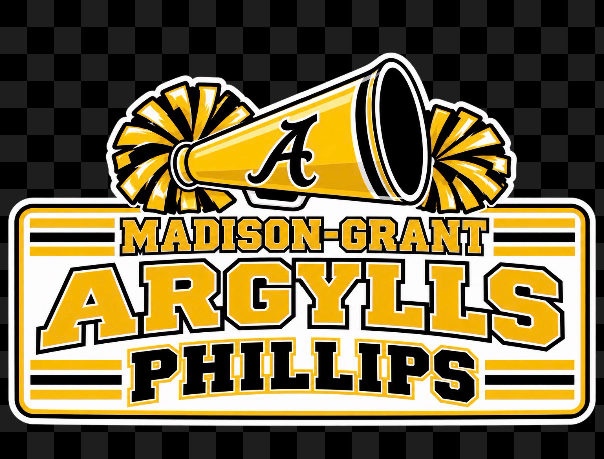 Madison-Grant Argylls cheerleading vinyl decal for Phillips